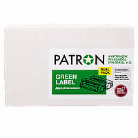 Картридж PATRON HP LJ CF280A GREEN Label (DUAL PACK) (PN-80ADGL) KP, код: 6762236