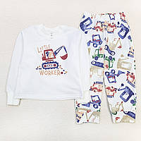 Пижама на мальчика Dexters теплая construction machines 134 см разноцветный (131743869168) EM, код: 8335979