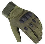 Універсальні повнопалі рукавички із захистом кісточок Solve М олива 8001-М SC, код: 8447182, фото 5