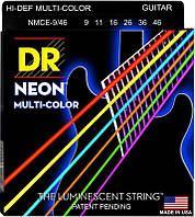 Струны для электрогитары DR NMCE-9 46 Hi-Def Neon Multi-Color K3 Coated Light Heavy Electric PP, код: 6556122