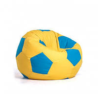 Кресло Мяч Coolki 100 см Желтый с Голубым (Оксфорд 600D PU) PR, код: 6719443