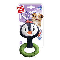 Игрушка для собак GiGwi Пингвин с пищалкой Suppa Puppa 15 см Черный (75003) OM, код: 7687787