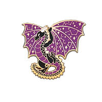 Пин BROCHE Дракон фиолетовый BRGV113826 GR, код: 8244239