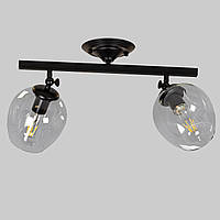 Потолочная люстра на 2 лампы Lightled Molecule 56-XPR0231F-2 BK+CL OS, код: 8123722