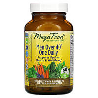 Мультивитамины Для Мужчин 40+, Men s One Daily, MegaFood, 60 Таблеток GT, код: 6516978