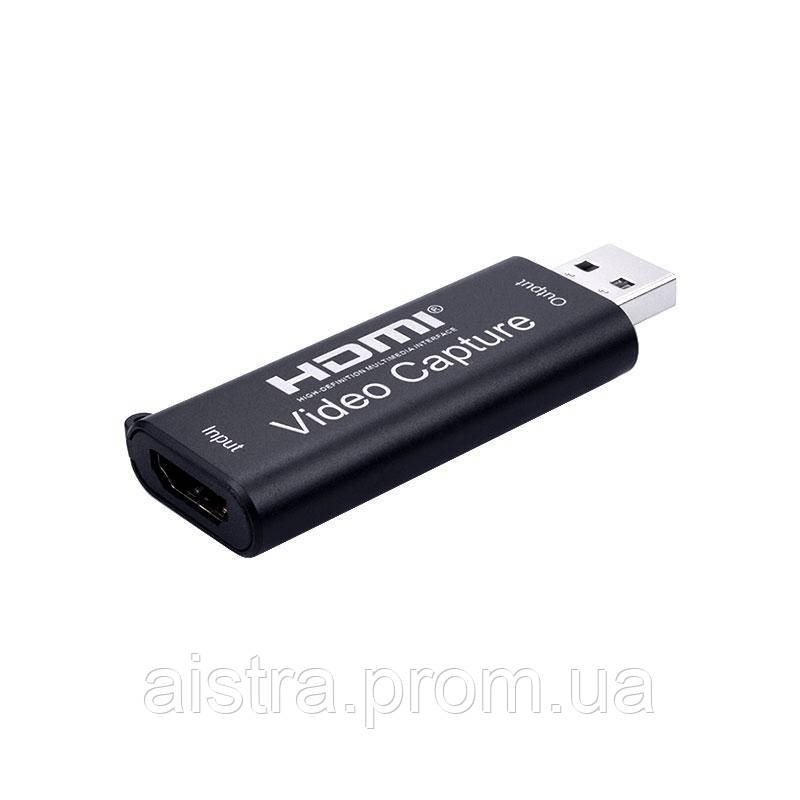 Перехідник відео Lucom USB2.0 A-HDMI M F (V.Capture) відеозахват video capture 1080p чорний ( UT, код: 7455070 - фото 5 - id-p2158241545