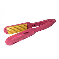 Утюжок гофре для укладки волос Gemei GM-1959 Розовый BB, код: 6943906