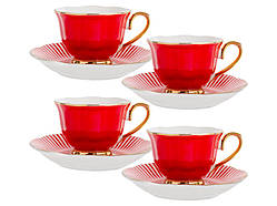 Набір кавовий Red Passion на 8 предметів 50 ml AL218327 Hanna Style SC, код: 8383657