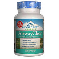 Комплекс для профилактики дыхательной системы RidgeCrest Herbals AirwayClear 60 Veg Caps RCH1 OB, код: 7519001