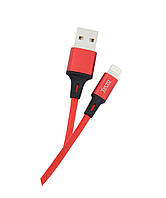 Кабель Tecro USB-Lightning, 1м Red (LT-0100RD) TP, код: 1901776