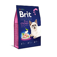Сухой корм для кошек Brit Premium by Nature Cat Adult Chicken с курицей 8 кг (8595602553204) SX, код: 7567984