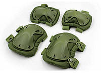 Комплект защиты тактические наколенники и налокотники BTMF универсальные Олива VA, код: 7511314