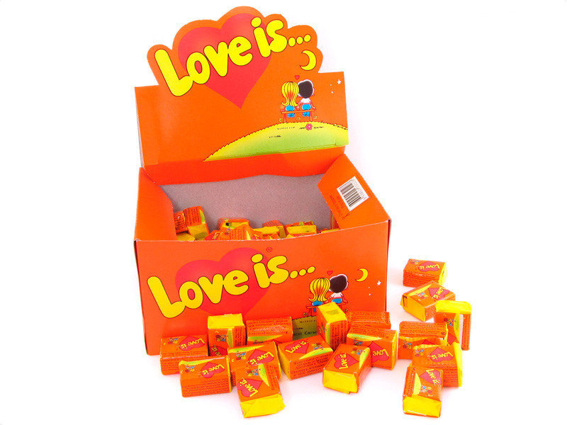 KENT Жувальна гумка "love is..." Апельсин-Ананас 4,2 гр/100шт