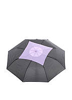 Зонт-полуавтомат Ferre Milano Черный с лиловым (605) DL, код: 185746