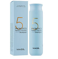 Шампунь с пробиотиками для идеального объема волос 5 Probiotics Perfect Volume Shampoo Masil ES, код: 8163660