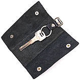 Зручна ключниця в глянсовій шкірі GRANDE PELLE 16719 Чорна SC, код: 8305610, фото 5