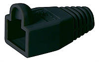 Ковпачок Goobay FreeEnd-RJ45 UTP5e (ковпачок) ізолюючий 6.4mm з вушком чорний (75.01.1216) XN, код: 7454825