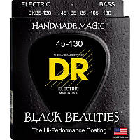 Струны для бас-гитары DR BKB5-130 Black Beauties K3 Coated Medium Bass 5-Strings 45-130 PS, код: 6555802