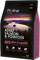 Сухой корм Profine Adult Salmon Potato 3 kg (для взрослых собак) BX, код: 2734892