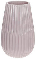 Ваза інтер'єрна Viola керамічна світло-рожевий глянець d15х24 см BonaDi DP219244 FG, код: 8390205