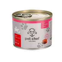 Консервы для собак Pet Chef паштет мясные ассорти 200 г (4820255190143) SX, код: 7995082