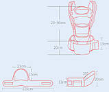 Хіпсит, Ерго-рюкзак, кенгуру-переноска Baby Carrier 6 в 1 Блакитний (n-891) SP, код: 2676273, фото 7