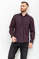 Рубашка мужская в полоску Черно-бордовый 131R140132 Ager (93632_93638) 43 GR, код: 8322499
