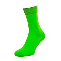 Шкарпетки чоловічі кольорові з бавовни однотонні салатовий MAN's SET 44-46 SC, код: 7783257
