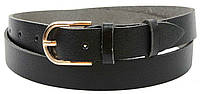 Женский кожаный ремень Skipper 2,5 см Черный (1374-25) FE, код: 1873719