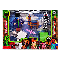 Игровой набор фигурок с аксессуарами Майнкрафт Bambi 48111-9 пластик TN, код: 8365380