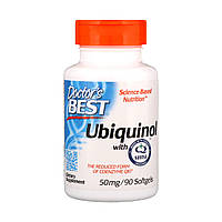 Коэнзим Doctor's Best, Q10, Ubiquinol, 50 мг, 90 капсул (9389) PM, код: 1535423