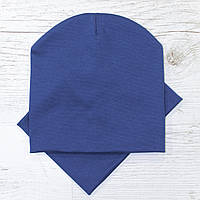 Детская шапка с хомутом КАНТА размер 52-56 Синий (OC-244) KP, код: 1900033