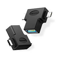 Перехідник Vention USB 3.1 Type-C / USB 3.0 OTG AF / microUSB Bм (CDIB0) (64619982)