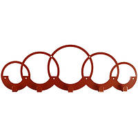 Вешалка настенная Glozis H-071 50см х 17 см Rings ML, код: 1807562