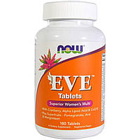 Витамины для женщин Eve Women s Multi Now Foods превосходный комплекс 180 таблеток CS, код: 7746456