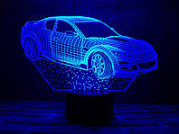 Змінна пластина для 3D світильників "Автомобіль 6" 3DTOYSLAMP