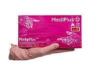Перчатки нитриловые MediPlus PinkyPlus L Розовые 100 шт (00-00000122) IX, код: 8246443