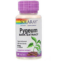 Пиджеум Solaray Pygeum Bark Extract 50 mg 60 Veg Caps SOR-03760 KV, код: 7645901