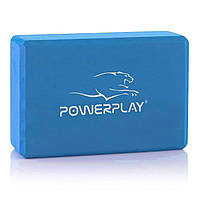 Блок для йоги PowerPlay 4006 Yoga Brick Синій (PP_4006_Blue_Yoga_Brick) OM, код: 6446442