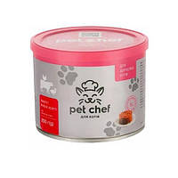 Влажный корм для взрослых кошек Pet Chef паштет 200 г мясное ассорти (4820255190105) SX, код: 7995010