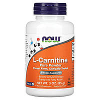 L-Carnitine Now Foods чистый порошок 85 г GT, код: 7701495