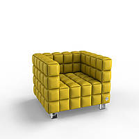 Мягкое кресло KULIK SYSTEM NEXUS Экокожа 1 Желтый (hub_yXIb00735) KM, код: 1762337