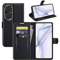 Чехол-книжка Litchie Wallet Huawei P50 Pro Black TP, код: 8111194