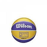 Мінім'яч баскетбольний Wilson NBA TEAM RETRO BSKT MINI LA LAKERS SZ3 SC, код: 7815316, фото 2