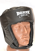 Шлем боксерский кожвинил Boxer Sport Line L Черный (hub_chAR79937) TR, код: 2486639