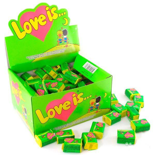 KENT Жувальна гумка "love is..." Яблуко-Лимон 4,2 гр/100шт