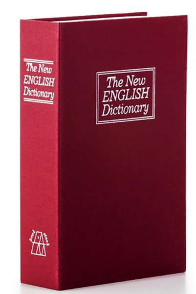 Книга сейф Mine Англійський словник 24 см Бордовий (hub_1609ha) GM, код: 2421967
