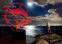 Сменная пластина для 3D светильников "Рыбалка" 3DTOYSLAMP