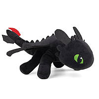 Мягкая игрушка Weber Toys Дракон Ночная Фурия Беззубик 18 см Черный (WT722) DL, код: 8139569