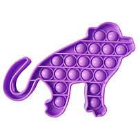 Іграшка-антистрес Pop It Фіолетова Мавпа KB, код: 6691340